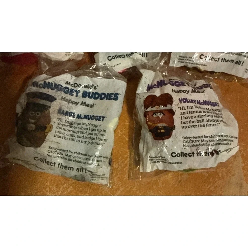 Vintage 1988 McDonald's McNugget Buddies Happy Meal Toys‎ Lot of 9 Sealed